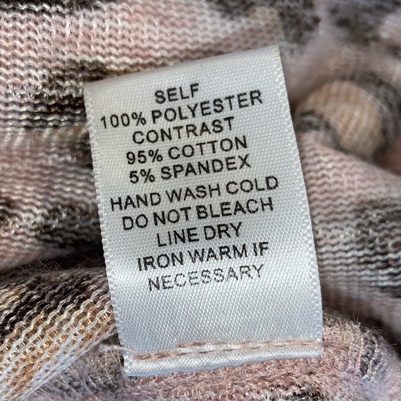 MITTOSHOP pink cheetah fur 1/2 zip pullover jacket women’s size Large 10 12 - Picture 13 of 14